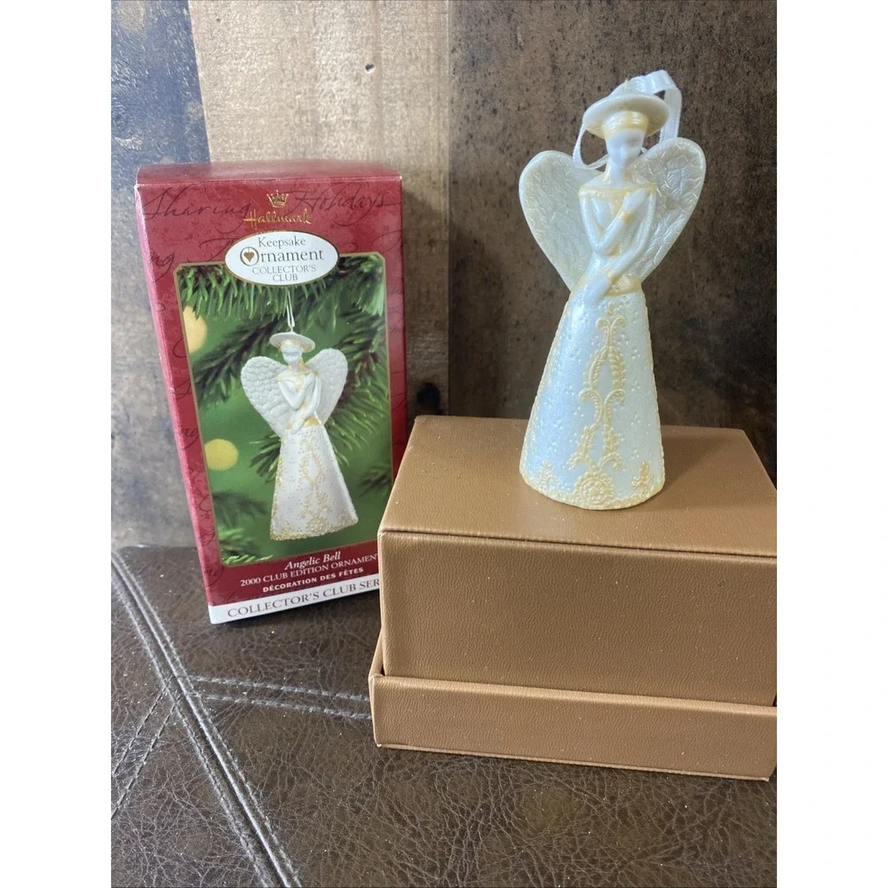 Hallmark Keepsake 2000 Angelic Bell Cherub Angel‎ Tree Ornament New Factory Box